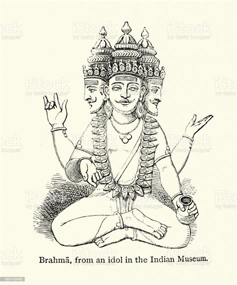 vetores de brahma deus da criação hindu a divindade tripla da divindade