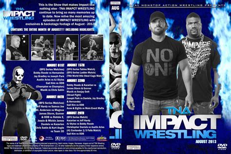 tna impact wrestling august  dvd cover  chirantha  deviantart