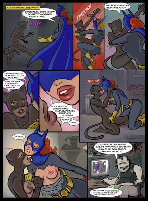 batgirl and catwoman kissing gotham city lesbians superheroes
