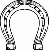 Horseshoe Wedding Colouring Pages Cliparts Clipart Horse Shoe Computer sketch template