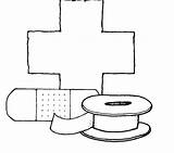 Coloring Aid First Kit Drawing Bandaid Band Craft Jesus Heals Clipart Clip Pages Paintingvalley Library Use Popular sketch template