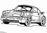Porsche Coloring Turbo Pages Large sketch template