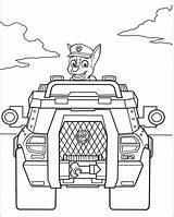 Coloring Patrol Paw Chase Truck Pages Driving Printable Kids War Print Color Book Everfreecoloring sketch template