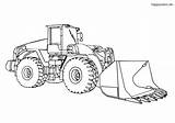 Loader Excavator Malvorlage Schaufelbagger Fahrzeuge Bagger Schwerer Kostenlos Raupenbagger sketch template