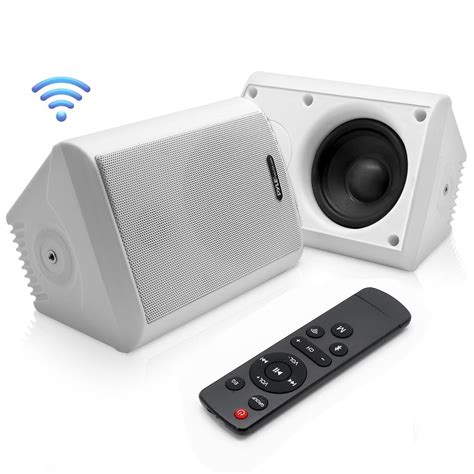 pyle pdwrifbwt indooroutdoor wall mount speakers waterproof rated speaker system
