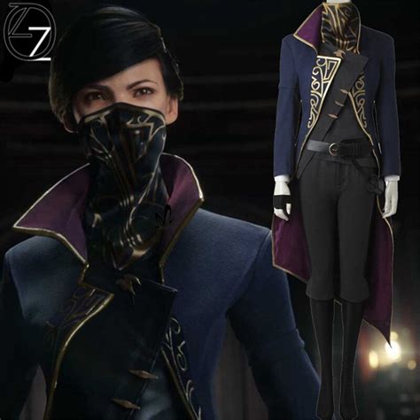 Hot Game Cosplay Dishonored 2 Emily Kaldwin Cosplay Costume Adult