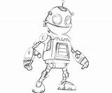 Clank Coloring Ratchet Pages Rachet Popular Library Clipart Coloringhome sketch template