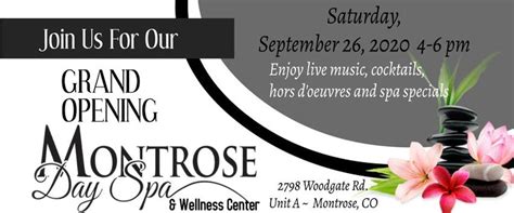 sep  montrose day spa grand opening golden  patch