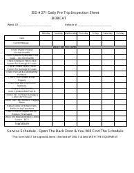 pre trip inspection form templates   fill  print   templateroller