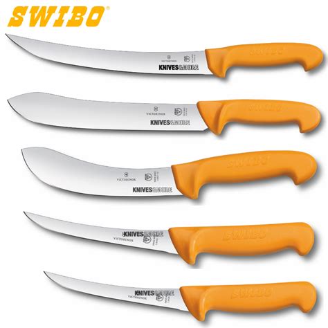 swibo  piece pc butcher breaking skinning boning knife set ebay