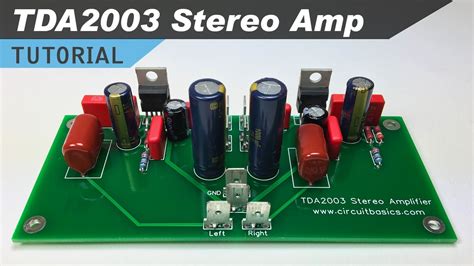 tda stereo amplifier design tutorial youtube