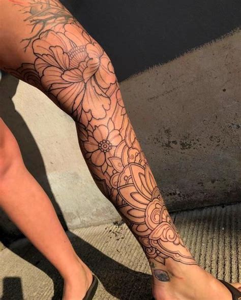 sleeve tattoos  women   leg tattoos women girl leg tattoos
