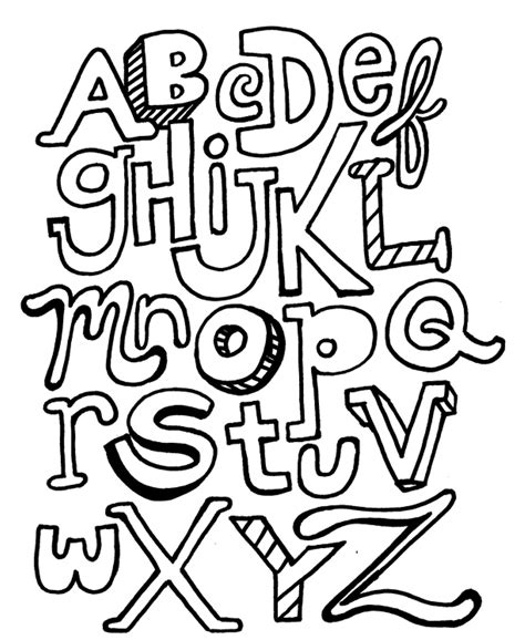 printable coloring pages letters
