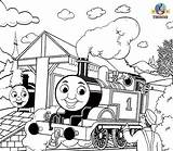 Thomas Train Coloring Printable Drawing Kids Pages Halloween Station Railway Sheets Activities Tank Engine Friends Spooky Simple Drawings Make Children sketch template