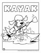 Crafts Kayak Kayaking Woojr sketch template