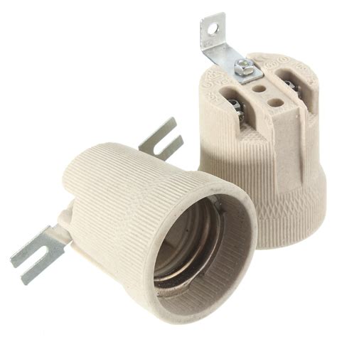 ceramic lamp holder socket fittings screw bulb adapter straight elbow shape alex nld