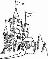 Coloring Castle Pages Printable Clipart Library Kleurplaat Kasteel sketch template