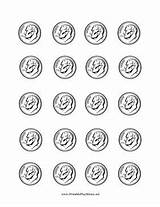 Kids Dimes Printable Coloring Money Printables Print Learn Count Coins Cent Dime Paper Rows Learning Help Homeschool Practice Lines Featuring sketch template
