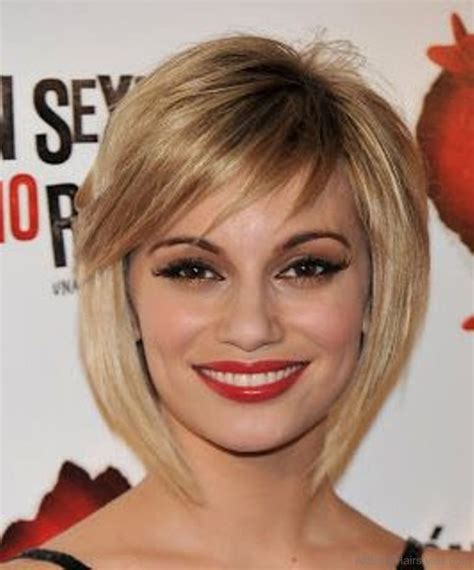 57 cool short bob hairstyle with side swept bands