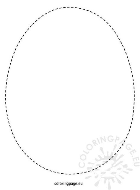 easter egg template coloring page
