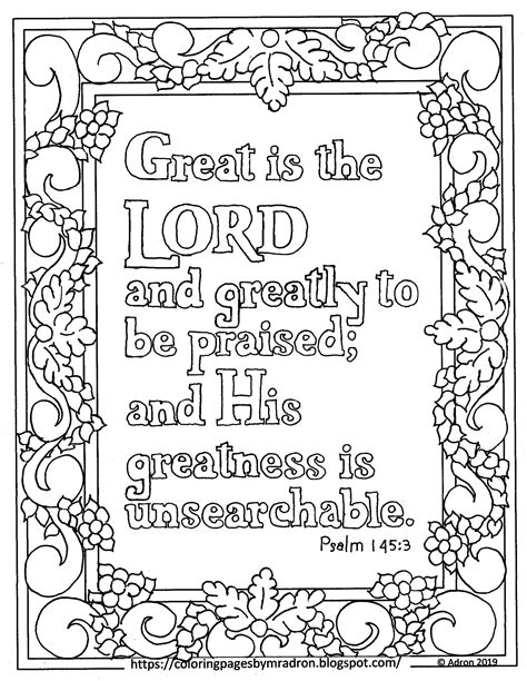 psalms bible verse coloring pages  adults coloring pages