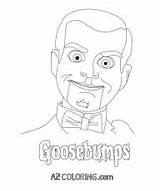 Goosebumps Slappy Goosbumps Coloringhome sketch template