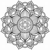 Coloring Pages Mandala Getdrawings Complicated sketch template