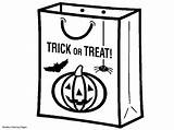 Coloring Trick Treat Pages Popular sketch template