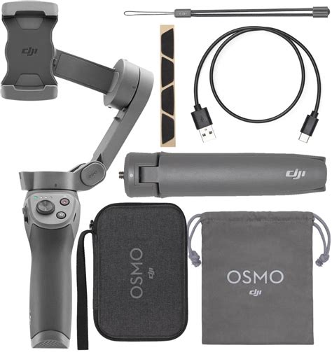 dji osmo mobile  combo grey handheld smartphone gimbal vishal ecoms