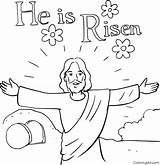 Risen He Coloring Pages sketch template