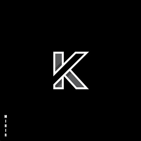 K Letter Logo Design Letter Logo Design Lettering