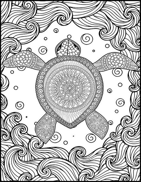 turtle coloring page  fun  color     mind