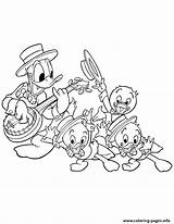 Coloring Duck Donald Kids Pages Printable sketch template