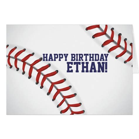 baseball birthday card zazzle
