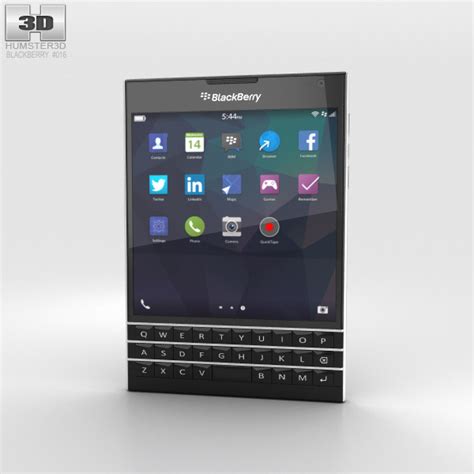 blackberry passport black 3d model humster3d