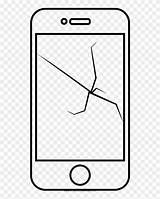 Screen Line Cracked Coloring Pngfind Crack sketch template