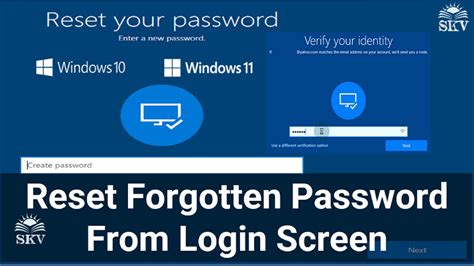 Reset Forgotten Microsoft Account Password For Windows 10 8