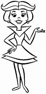 Jetsons Coloring Jetson Jane Pages Cartoon Gif Drawings Cartoons Judy Angry Sheets Pixels sketch template