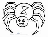 Spider Coloring Pages Cartoon Printable Kids Spiders Web Drawing Print Color Cute Clipart Anansi Printables Masks Templates Template Animal Large sketch template