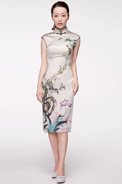 Qipao Cheongsam Chinese Style Silk Prints Fashion Fashion Design