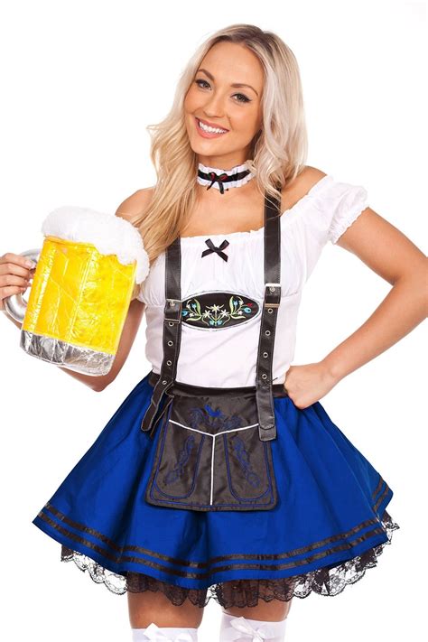 couple blue oktoberfest german beer costume