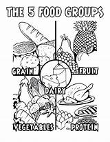 Coloring Pages Health Grains Protein Choices Good Healthy Food Related Group Color Fitness Poker Eating Exercise Foods Preschoolers Colouring Kids sketch template