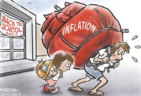editorial cartoon   school  inflation  independent
