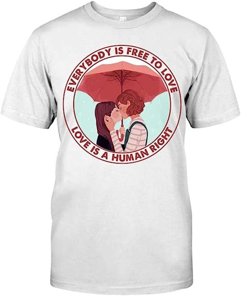 Lesbian Umbrella Lgbt Love Is Human Right Classic T Shirt