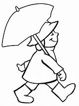 Coloring Rain Pages Umbrella Drawing Kids Kid Walking Colouring Animations Boy Line Time Book Story Clipart Clip Gif Classroom Bord sketch template