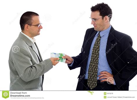 receiving payment stock image image  paying grease