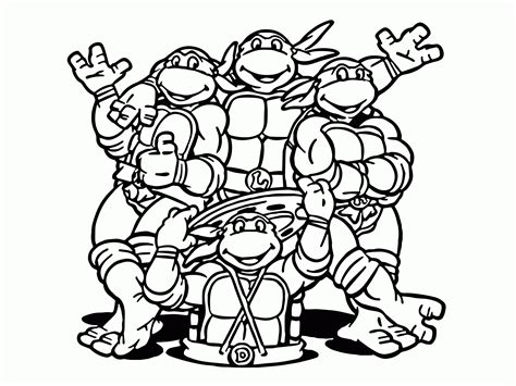 teenage mutant ninja turtles coloring pages printable