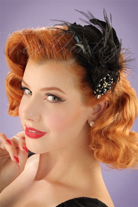 1920s style flapper headbands headdresses wigs