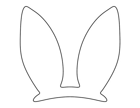 easter bunny ears template   printable templates