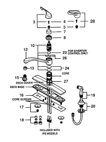 single handle kitchen faucet diagram wow blog